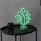 Summer Tropical Leaf Tabletop Neon Light – Battery or USB Powered LED Decorative Lights for Summer Vibes, Tabletop for Bedroom, Office, Dorm, and Parties (Green)
